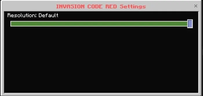Resolution: Default