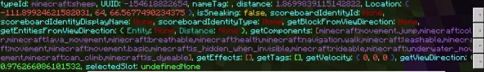 Entity Debug Info
