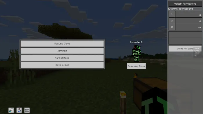 "Hide Only Some Info - Style 2" subpack with a list scoreboard