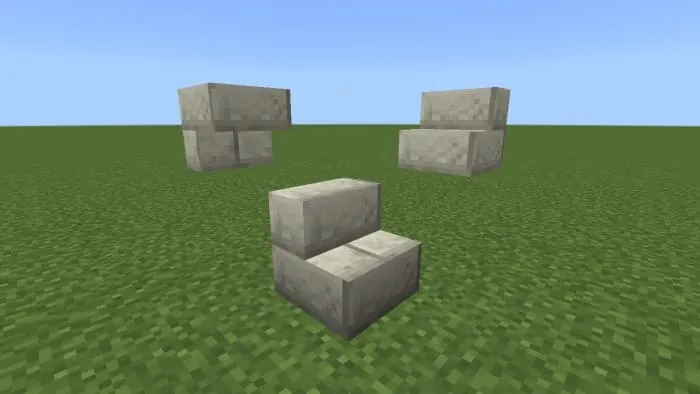 Limestone Bricks Stairs