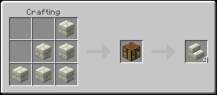 Marble Bricks Stairs Recipe (Variant 1)