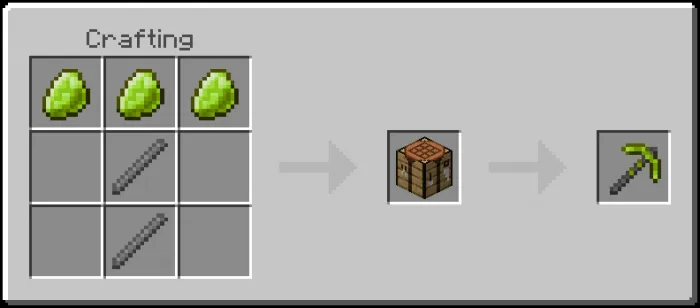 Olivine Pickaxe Recipe