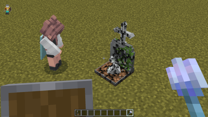 Player Breaking a Grave