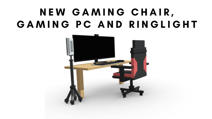 WHAT'S NEW? GAMING UPDATE: NEW GAMING CHAIR, GAMING PC AND RINGLIGHT