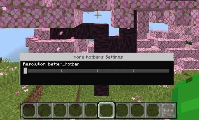 Better Hotbar: Screenshot