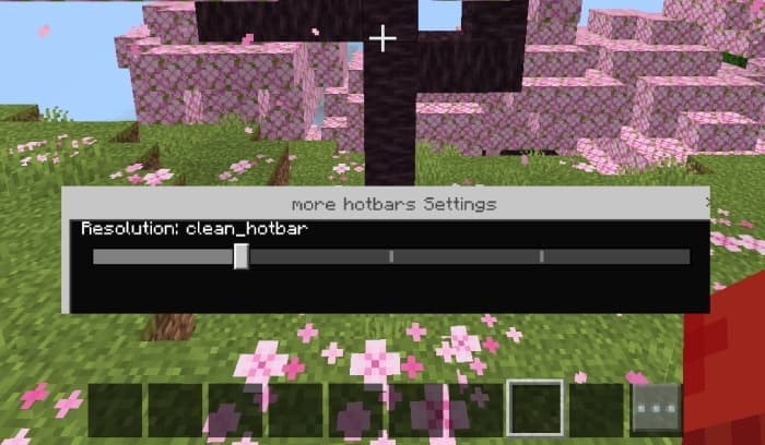 Clean Hotbar: Screenshot