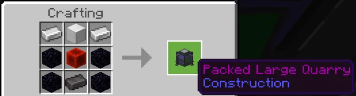 Packed Large Quarry Recipe