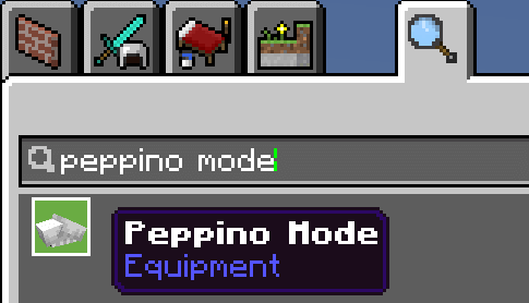 Peppino Mode Item