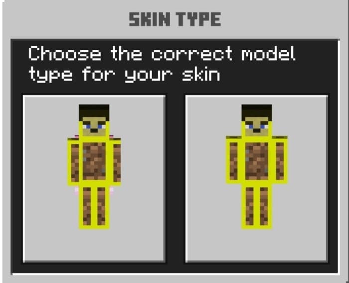 Skin Type Selection