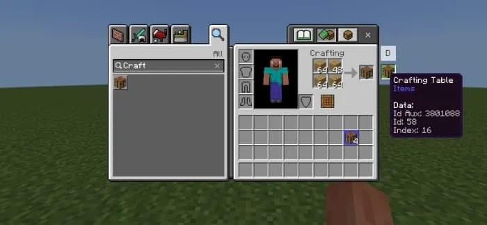 Inventory Screen: Screenshot