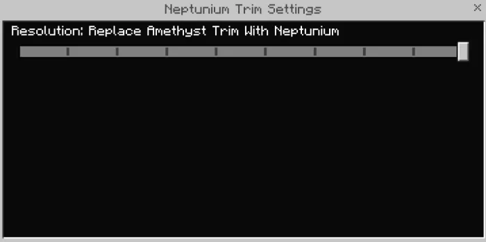 Neptunium Trim Settings