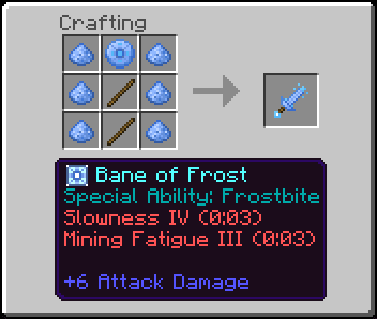 Bane of Frost Recipe