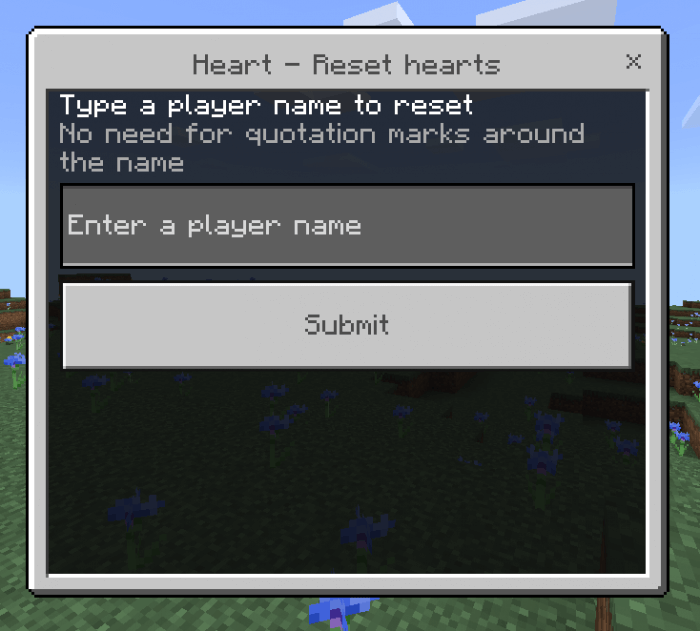 Heart - Reset Hearts: Screenshot