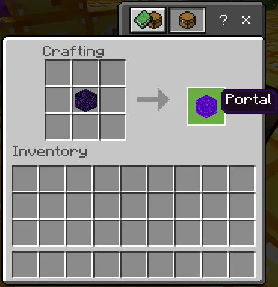 Nether Portal Recipe