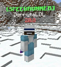 Player with SPEEDRUNNER Label