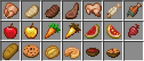 Available Items for Bowls