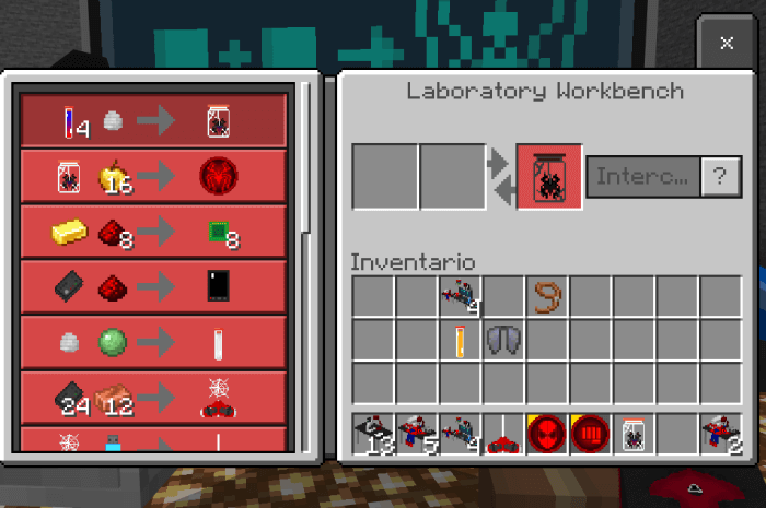 Laboratory Workbench UI: Screenshot 1