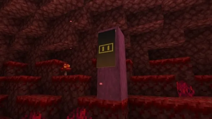 Wooden Crimson Banner Post