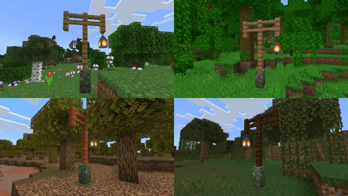Wooden Lantern Posts