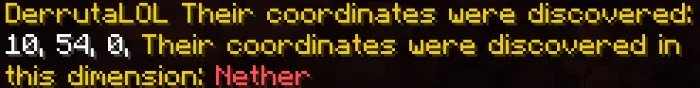 Compass Coordinates: Nether