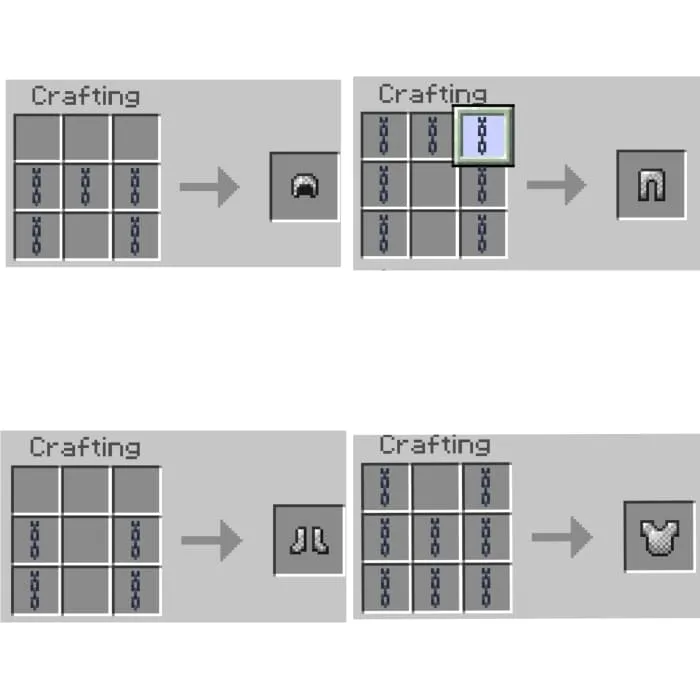 Chain Armor Recipes
