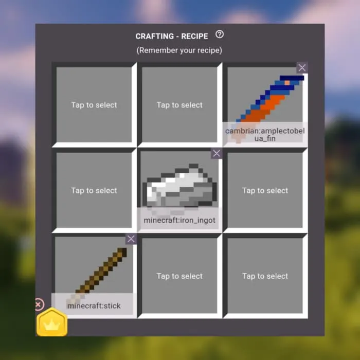 Amplectobelua Sword Recipe