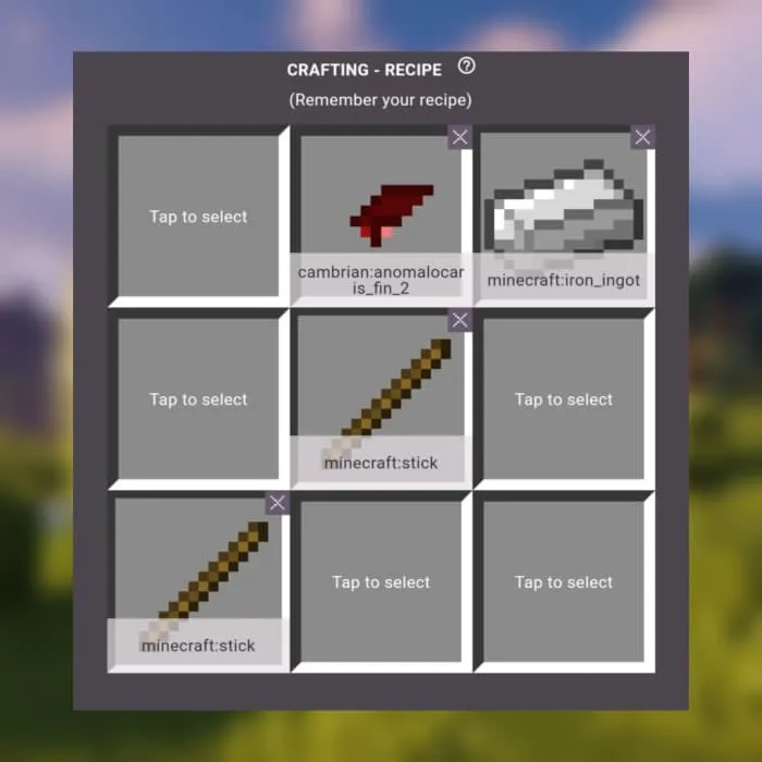 Anomalocaris Axe Recipe