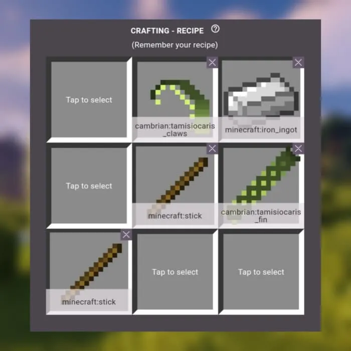Tamisiocaris Scythe Recipe