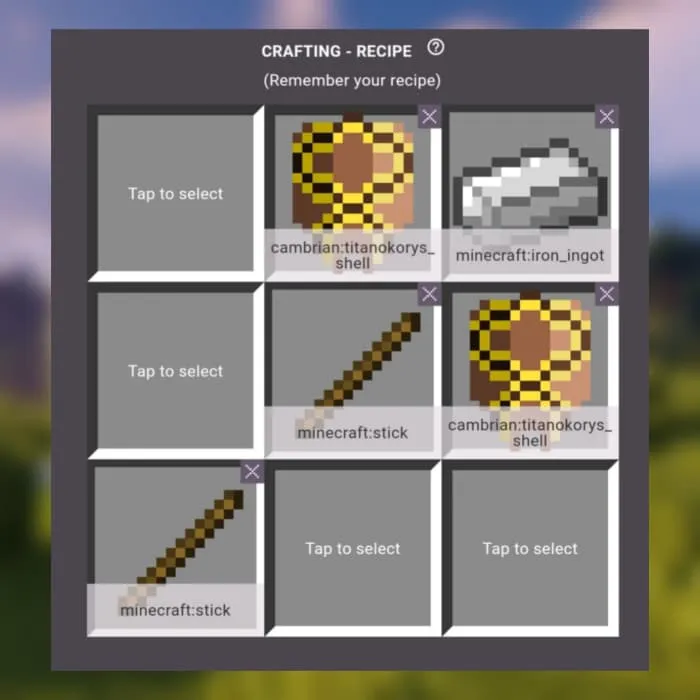 Titanokorys Scythe Recipe