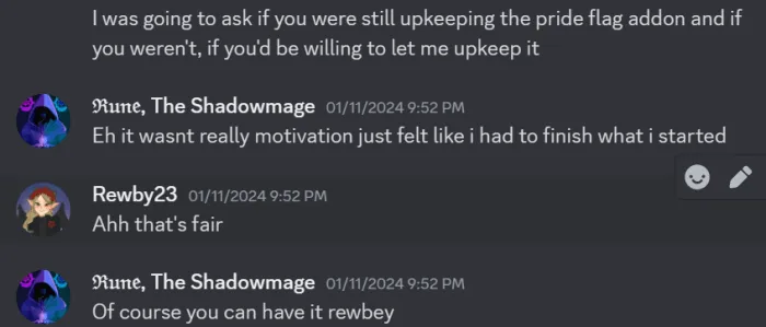Permission from Rune the Shadowmage