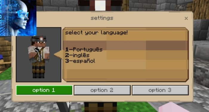 Select your Language Dialog