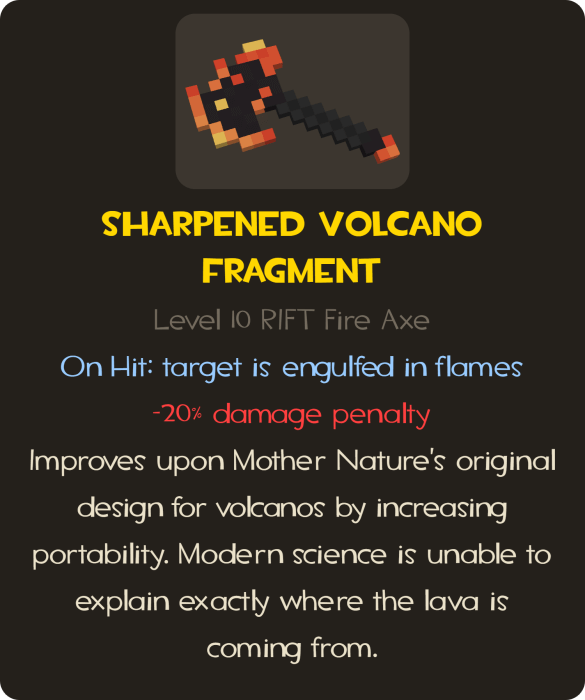 Sharpened Volcano Fragment