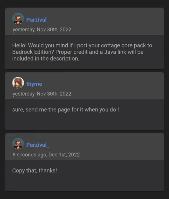 thyme's Permission for Parzival