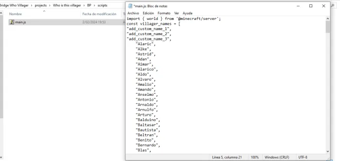 Adding Custom Names: Step 4