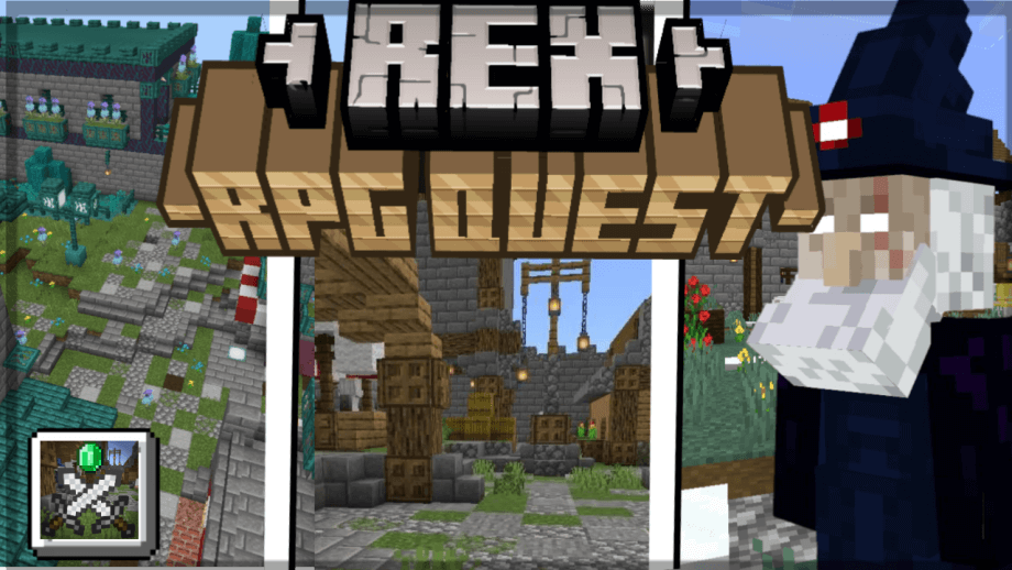 Thumbnail: Rex RPG Quest v1.2 +60 quests, +100 items, and lots of fun for your Minecraft!