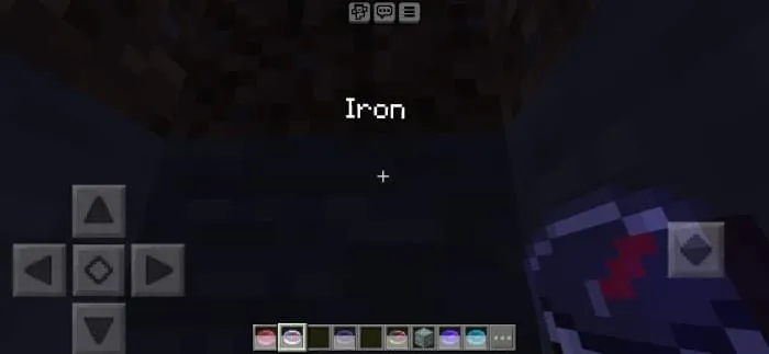 Ore Finder Usage: Screenshot 1