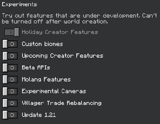 Required Experiments for StoneTombs Addon
