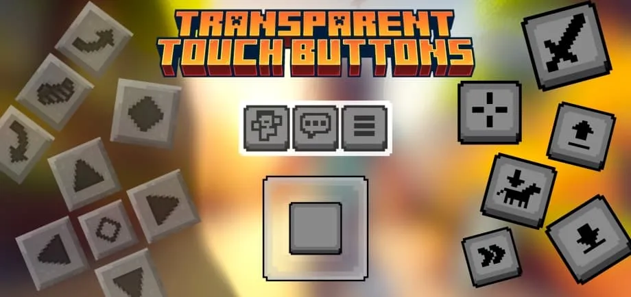 Thumbnail: Transparent Touch Buttons (Resource Pack for MCPE)