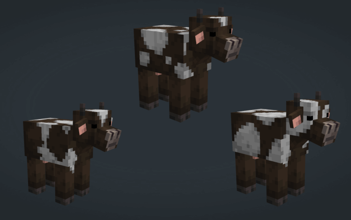 Barely Default Cows Variants 1