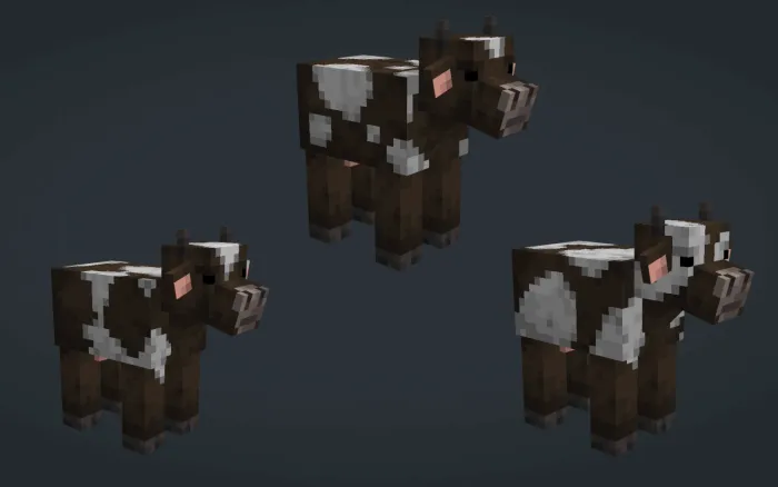 Barely Default Cows Variants 1