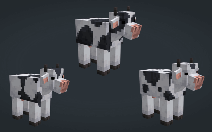 Barely Default Cows Variants 2