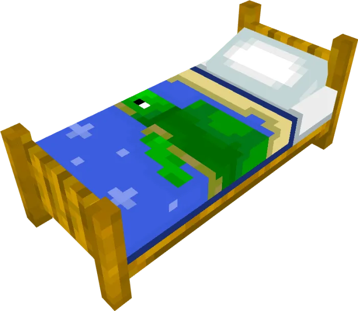 Blue Beautiful Bed