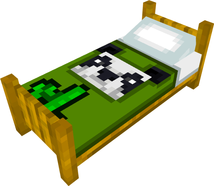 Green Beautiful Bed