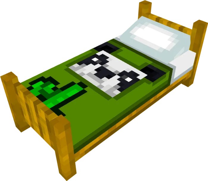 Green Beautiful Bed