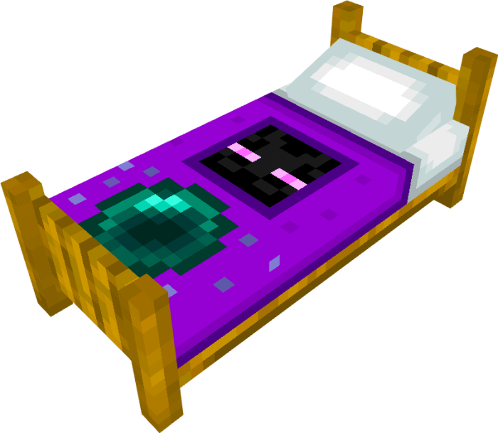Purple Beautiful Bed