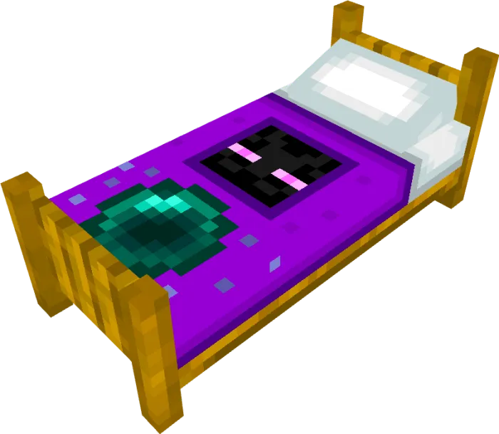Purple Beautiful Bed