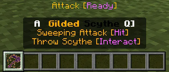 Gilded Blackstone Scythe Description
