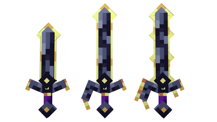Reinforced Netherite Sword Variants