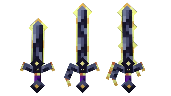 Reinforced Netherite Sword Variants