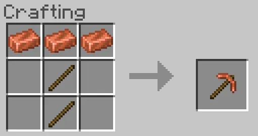 Copper Pickaxe Recipe